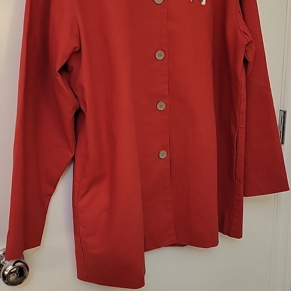 VTG NATIONAL WILDLIFE FEDERATION Mandarin Collar Nehru Topper Novelty Shacket - Picture 4 of 8